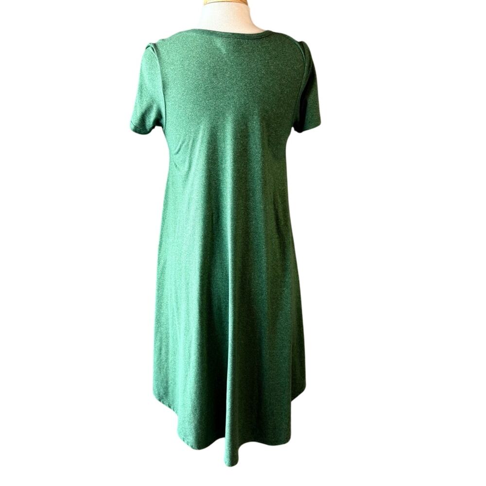 LuLaRoe Forest Green Dress XXS - Picture 2 of 5